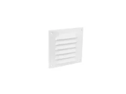 Abdeckgitter Aluminium 150 mm x 150 mm Weiß