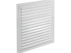 Abdeckgitter Aluminium 300 mm x 300 mm Weiß