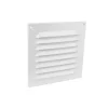 Abdeckgitter Aluminium 200 mm x 200 mm Weiß