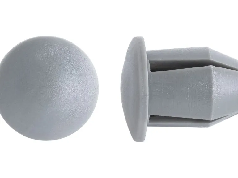 Abdeckkappe Grau für Stahlrohr Ø 2,7 cm