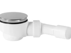 Ablaufgarnitur für Duschwanne Ø 44,8 mm (G 1 1/2) Weiß