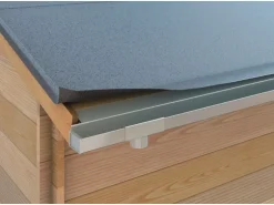 Ablaufstutzen für SDF Kastenrinne Alu Natur