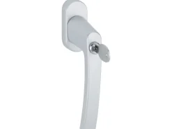 Abschließbarer Fenstergriff Dreh und Kipp 2er Set Aluminium Silber