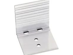 Abschluss- und Haltewinkel für Schraubprofil Alu 5 Stück