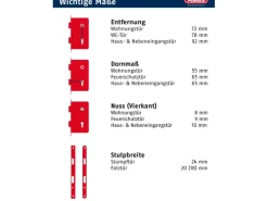 Abus Einsteckschloss mit automatischer Verriegelung für Wohnungstüren TKZ40/20 R