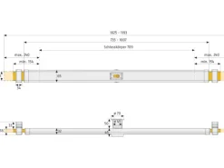 Abus Panzerriegel PR2600 Braun ohne Zylinder