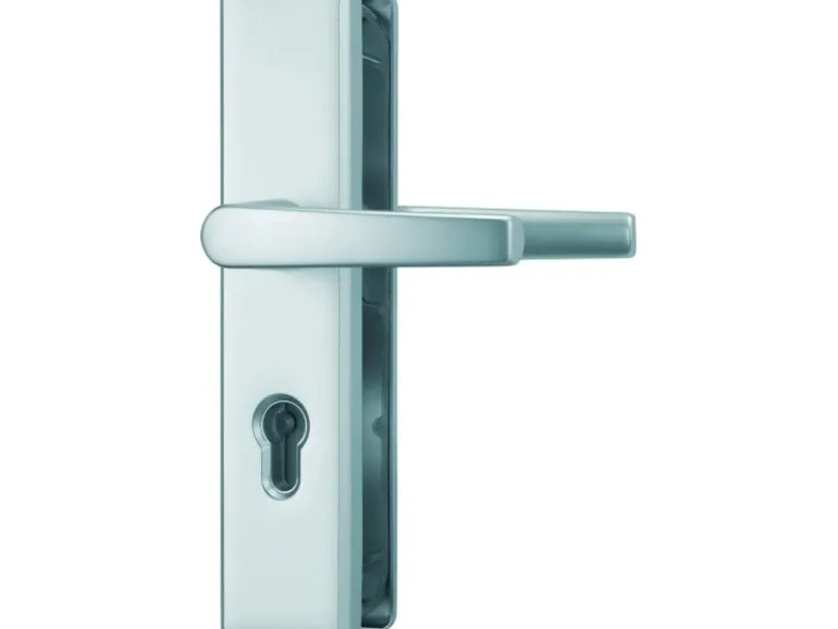 Abus Schutzbeschlag KLN314 Beidseitig Drücker 32 mm - 47 mm Neusilber