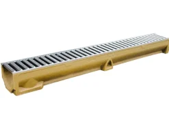 ACO Rinne Self-Standardline aus Polymerbeton mit stahlverzinktem Stegrost 1 m