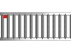 ACO Self Euroline Stegrost Edelstahl elektropoliert 50 cm