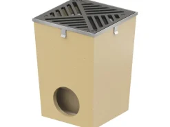 ACO Self Hofablauf mit verzinkter Aufsteckzarge und Gussrost