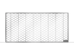 ACO Streckmetallrost für Lichtschacht Stahl verzinkt 84 cm x 40 cm x 5 cm