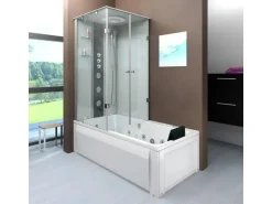 AcquaVapore Whirlpool Dusche Kombination K05-R02-WP-EC Duschtempel 90x180