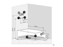 AcquaVapore Whirlpool Dusche Kombination K05-R02-WP-EC Duschtempel 90x180