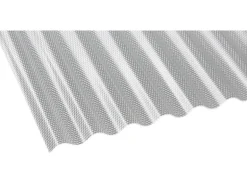 Acryl-Profilplatte Sinus 76/18 transparent 200 cm x 104,5 cm