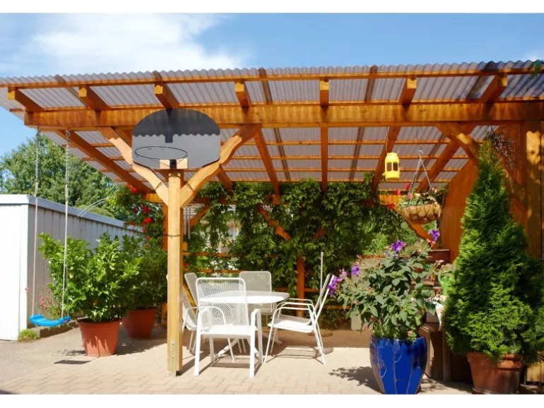 Acryl-Profilplatte Sinus 76/18 Wabe Bronze 200 cm x 104,5 cm