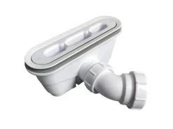 AICA 80x80x3cm Runddusche Viertelkreis Runde Duschtasse mit Ablaufgarnitur Stein-Effekt Duschwanne