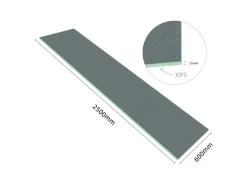 AICA 2500x600x25mm Bauplatte XPS Fliesenplatte Hartschaum Verrottungsbeständiger Dämmplatte Ausgleichplatte