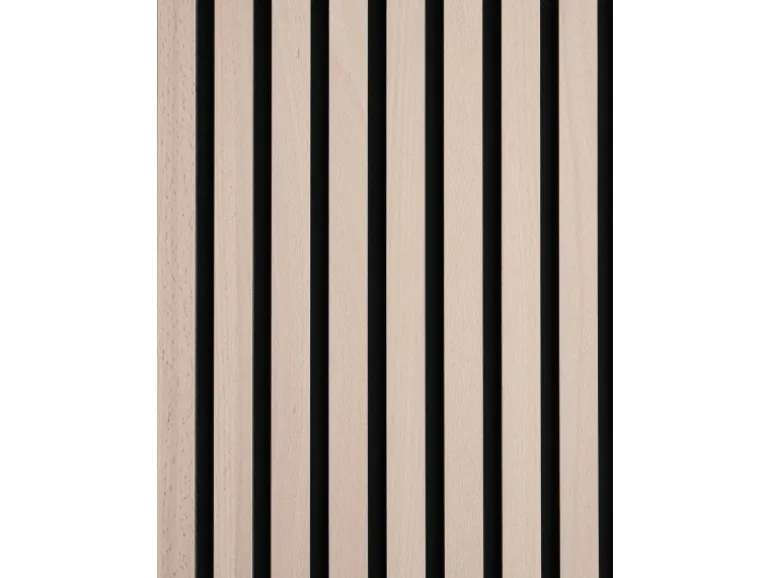 Akustikpaneel Buche MDF Schwarz Filz Schwarz 60 cm x 300 cm FSC®