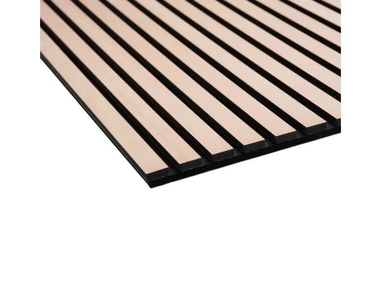 Akustikpaneel Buche MDF Schwarz Filz Schwarz 60 cm x 300 cm FSC®