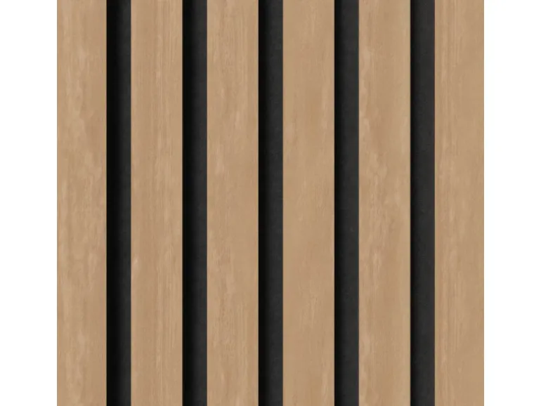 Akustikpaneel Buche MDF Schwarz Filz Schwarz 60 cm x 240 cm FSC®