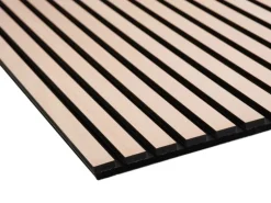 Akustikpaneel Buche MDF Schwarz Filz Schwarz 60 cm x 240 cm FSC®