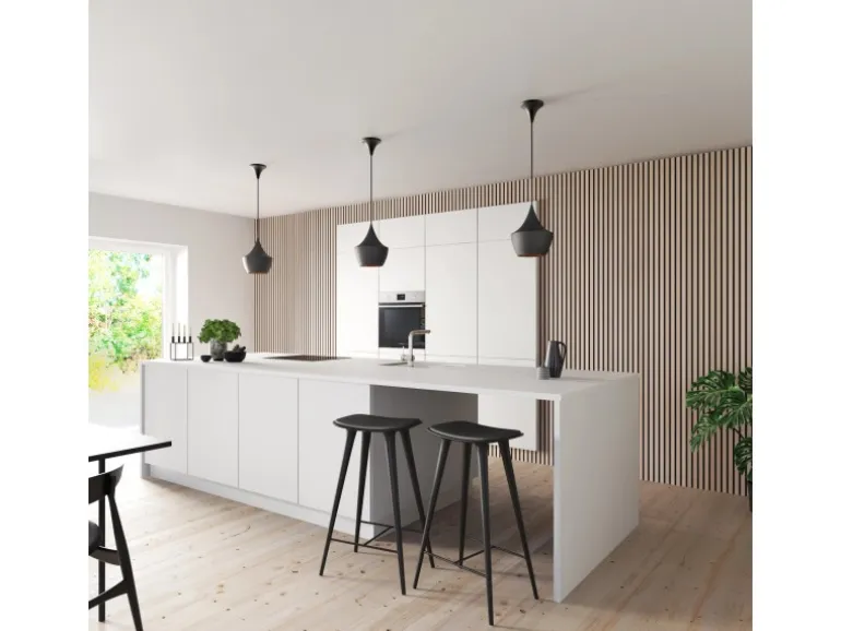 Akustikpaneel Buche MDF Schwarz Filz Schwarz 60 cm x 240 cm FSC®