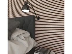 Akustikpaneel Buche MDF Schwarz Filz Schwarz 60 cm x 240 cm FSC®