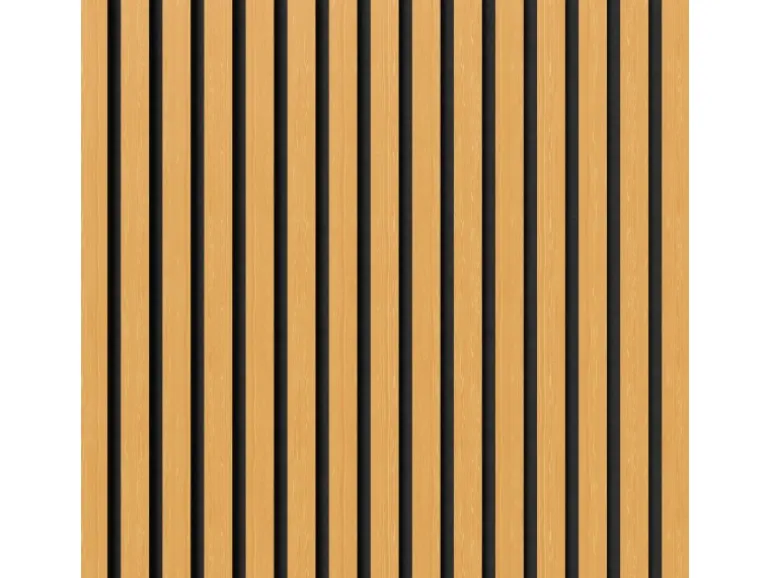 Akustikpaneel Eiche Geölt MDF Schwarz Filz Schwarz 60 cm x 270 cm FSC®