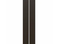Akustikpaneel Eiche Geräuchert MDF Schwarz Filz Schwarz 32 x 240 cm 2 Stück FSC®