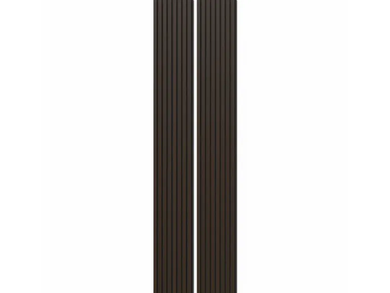 Akustikpaneel Eiche Geräuchert MDF Schwarz Filz Schwarz 32 x 240 cm 2 Stück FSC®