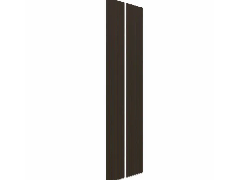 Akustikpaneel Eiche Geräuchert MDF Schwarz Filz Schwarz 32 x 240 cm 2 Stück FSC®