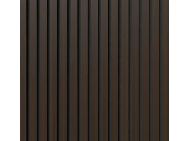 Akustikpaneel Eiche Geräuchert MDF Schwarz Filz Schwarz 32 x 240 cm 2 Stück FSC®