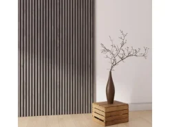 Akustikpaneel Eiche Grau MDF Braun Filz Schwarz 60 cm x 300 cm FSC®