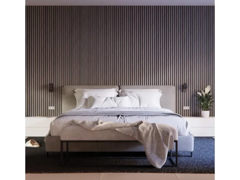 Akustikpaneel Eiche Grau MDF Braun Filz Schwarz 60 cm x 300 cm FSC®