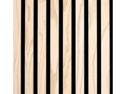 Akustikpaneel Esche MDF Schwarz Filz Schwarz 60 cm x 240 cm FSC®