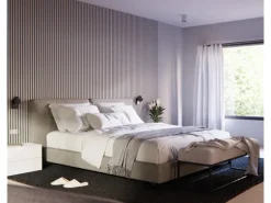 Akustikpaneel Esche MDF Schwarz Filz Schwarz 60 cm x 300 cm FSC®