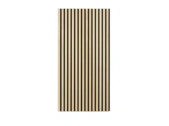 Akustikpaneel Esche MDF Schwarz Filz Schwarz 60 cm x 120 cm 2 Stück FSC®