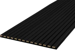 Akustikpaneel Foliert 56,1 cm x 240 cm Schwarz Matt