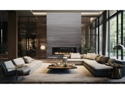 Akustikpaneel Foliert 56,1 cm x 240 cm Travertin Grey