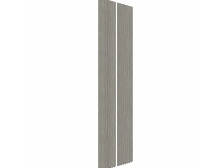 Akustikpaneel Foliert Eiche Grau Filz Grau 32 cm x 240 cm 2 Stück FSC®
