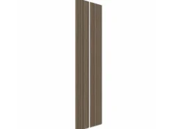 Akustikpaneel Foliert Walnuss Filz Schwarz 32 cm x 240 cm 2 Stück FSC®