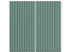 Akustikpaneel Lino Aquavert MDF Schwarz Filz Schwarz 60 cm x 120 cm 2 Stück