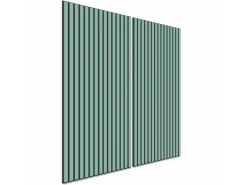 Akustikpaneel Lino Aquavert MDF Schwarz Filz Schwarz 60 cm x 120 cm 2 Stück