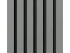 Akustikpaneel Lino Ash MDF Schwarz Filz Schwarz 60 cm x 120 cm 2 Stück