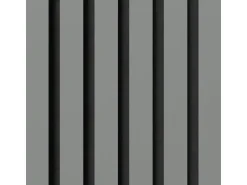 Akustikpaneel Lino Ash MDF Schwarz Filz Schwarz 60 cm x 60 cm 2 Stück