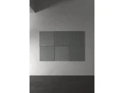 Akustikpaneel Lino Ash MDF Schwarz Filz Schwarz 60 cm x 60 cm 2 Stück