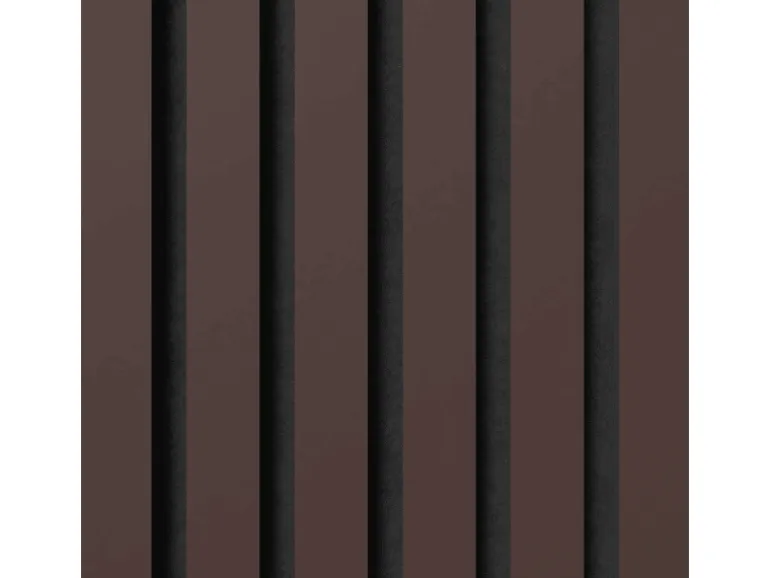 Akustikpaneel Lino Burgundy MDF Schwarz Filz Schwarz 60 cm x 120 cm 2 Stück