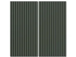 Akustikpaneel Lino Conifer MDF Schwarz Filz Schwarz 60 cm x 120 cm 2 Stück