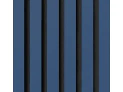 Akustikpaneel Lino Midnight Blue MDF Schwarz Filz Schwarz 60 cm x 120 cm 2 Stück