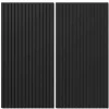 Akustikpaneel Lino Nero MDF Schwarz Filz Schwarz 60 cm x 120 cm 2 Stück